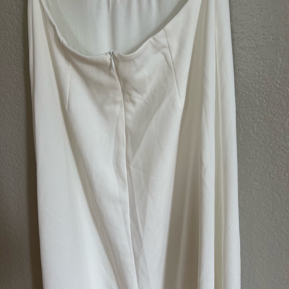 Radiant Forever White Lace Boat Neck Maxi Dress - Picture 4 of 8